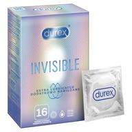 Durex Invisible Extra Lubricated lubrikované kondómy