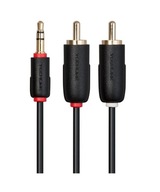 Mini JACK 3,5mm - 2x RCA Kábel 3m. TECHLINK