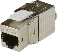 Keystone RJ45 zásuvka, kat. 6A 10Gbs, bez náradia