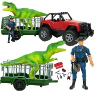 DINOSAUR T-REX SET 27 CM VEĽKÉ AUTOMOBILOVÉ AUTO S PRÍVESOM 38 CM