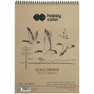 Špirálový skicár A4 80K 90g Happy Color Birds