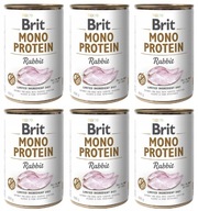 Brit Mono Protein Rabbit 6 x 400 g - s králikom