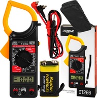 MULTIMETER DIGITAL CLAMP METER AKTUÁLNY TESTOVACÍ KÁBLE PÚZDRO 6F22ND LCD