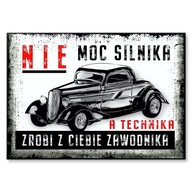 DARČEKOVÝ PLECH GRAFIKA PRE FANOUŠKA AUTOMOBILOV