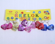 HEART KEYRING love keyring SET 12 ks