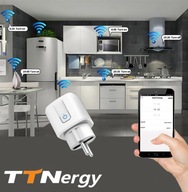 Smart Socket 16A WIFI Tuya Smart wattmeter, programátor