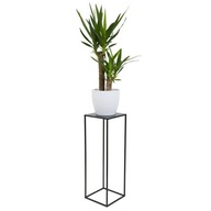 Moderný čierny stojan na kvety, 70 cm, stojaci LOFT