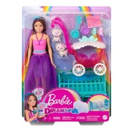 Bábika Barbie skipper s detským kočíkom ovečky