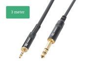 SIGNÁLNY KÁBEL jack 3,5 STEREO-jack 6,3 STEREO 3m