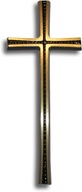 Náhrobný kríž s mosadzným žliabkom, vysoký 50 cm