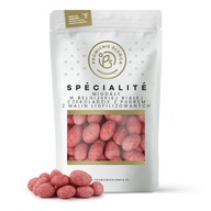 Mandle v BIELEJ čokoláde s RASPBERRIES liof. 500 g