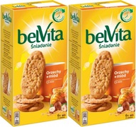 Belvita Cereálne sušienky s orieškami a medom 300 g x2