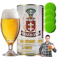 GOZDAWA ĽAHKÝ TEKUTÉ SLADOVÝ EXTRAKT 1,7 kg 23L DOMÁCE PIVO VRCHOLKY ZDARMA