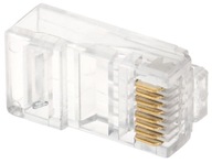 Modulárna zástrčka RJ45/C6*P100, balenie 100 ks