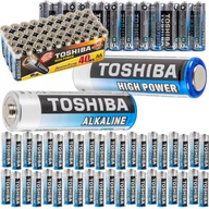 AA alkalické batérie 40 ks TOSHIBA LR6 1,5V HIGH POWER +45%