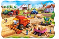 PUZZLE MAXI 20 PUZZLE COUNTRY FARM TRAKTOR STROJ VOZIDLÁ PRÁCA 4+ KOLEČKO