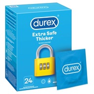 DUREX Extra Safe kondómy, hrubšie, pevné, 24 ks