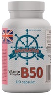 KOMPLEX VITAMÍNU B50 60 kapsúl, VYSOKÉ DÁVKOVANIE