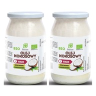 2 x Panenský nerafinovaný organický kokosový olej 900 ml