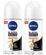 NIVEA Black&White Ultimate Impact Antiperspirant roll-on 2 x 50 ml