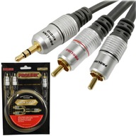 KÁBLOVÝ mini JACK 3,5 - 2 RCA STEREO AUDIO PROLINK EXCLUSIVE TCV 3420 1,8 m