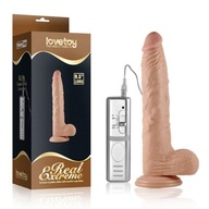 Dildo s prísavkou a vibráciami Real Extreme 24cm