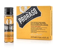 Proraso Woods Spice Warm up olej na fúzy 4x17ml