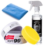 Autowax White Soft Wax Aplikátor IPA Sada z mikrovlákna SOFT99