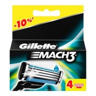 Gillette Mach 3 náboje 4 ks