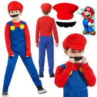 MARIO OUTFIT SUPER MARIO ŠATY 104/110 NA MAJSTROVSKÚ PÁRTY + BALÓN