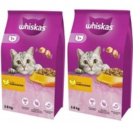 Suché krmivo pre mačky Whiskas karbonátky, kuracie mäso 7,6 kg.