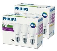 6x ŽIAROVKA PHILIPS A60 E27 8W =60W 2700K 806lm