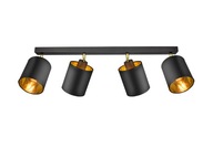 Lampa Plafond Luster Pohyblivé tienidlá Black Gold