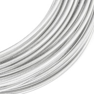Oceľové lano Lagging Lagging PVC povlak 2,5/5mm 1x19 CLEAR 30mb