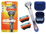 GILLETTE FUSION SAVER 5 + 2 NOŽE + Púzdro na čepele