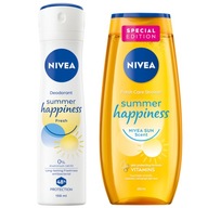 NIVEA SUMMER HAPPINESS sprchový gél 250ml + dámsky antiperspirant 150ml