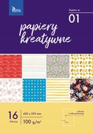 CREATIVE papier 16 dekoračných listov A3 KB031-01