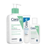 CeraVe Súprava čistiaceho umývacieho gélu 236ml, Regeneračný očný krém