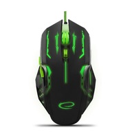 Esperanza MX403 Apache Optical Gaming 6D USB káblová myš zeleno-čierna