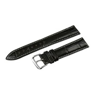 Remienok na hodinky 20MM BLACK Leather Crocodile