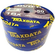 Box s logom Traxdata DVD+R x16 po 100 kusoch