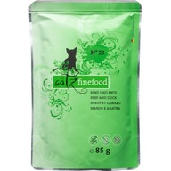 Catz finefood hovädzie a kačacie mäso 85g