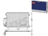 KONDENZÁTOR VZDUCHU NISSAN QASHQAI I 1.6 / 2.0 02