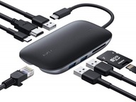 CB-C71 hliníkový USB-C HUB | 8v1 | Ethernet RJ45