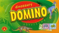 Domino dinosaury, vzdelávacia logická hra pre deti, rodinná hra