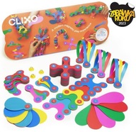 Magnetické bloky Clixo Super Rainbow, 60 prvkov