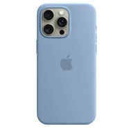 ORIGINÁLNE silikónové puzdro Apple iPhone 15 Pro Max MagSafe WINTER BLUE