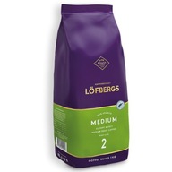 LOFBERGS Stredné kávové zrná 1kg Arabica