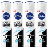 NIVEA Antiperspirant B&W Pure 4*150 ml sprej