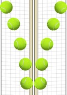 OŁATEK BRZEGI 14,7CM TENIS WIMBLEDON TENIS 83CM